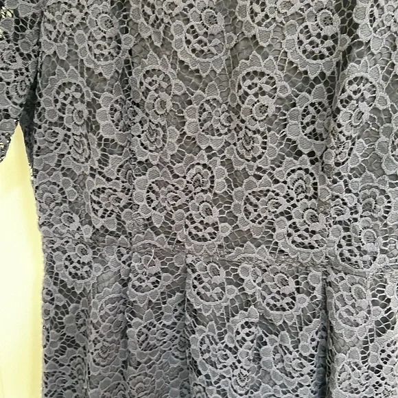 Madewell Navy Blue Magnolia Lace A-line Dress - Picture 6 of 7